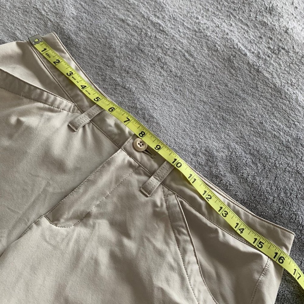 Eddie Bauer outdoor shorts women’s 6 kakhi pockets Bermuda hiking camping - Picture 8 of 11